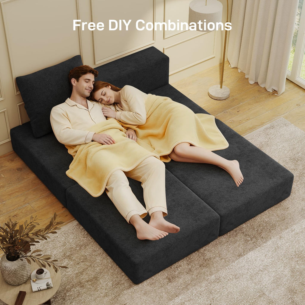 BUDGET PICKS - Living&Giving 128" U-Shaped Cloud Sectional Couch