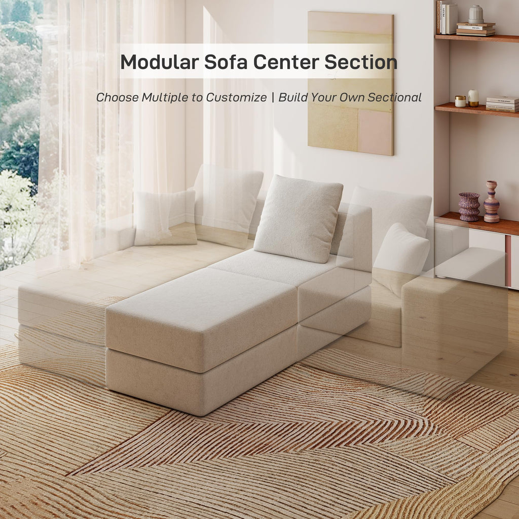 BUDGET PICKS - Living&Giving 128" U-Shaped Cloud Sectional Couch